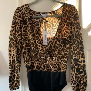BB Dakota leopard bodysuit